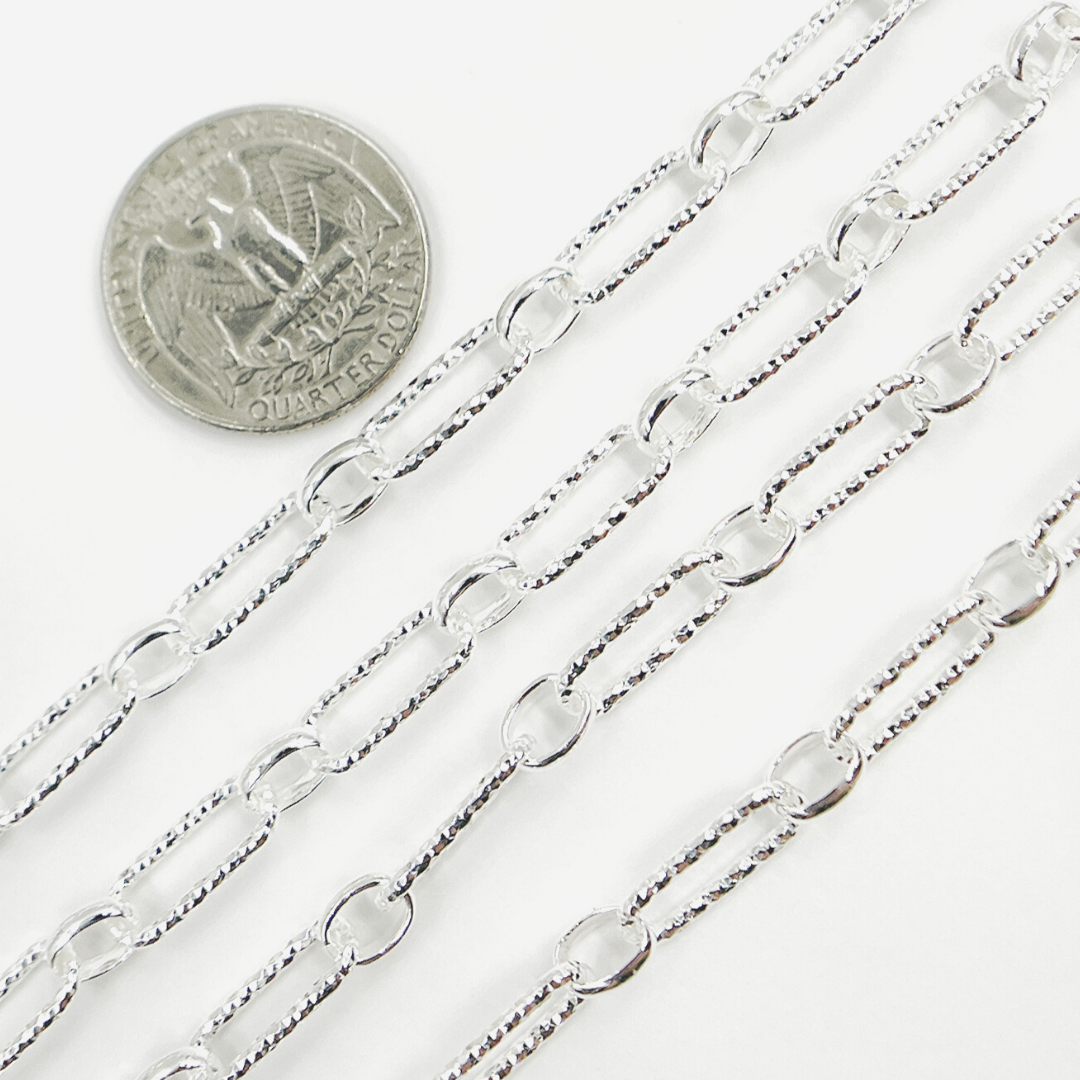 925 Sterling Silver Paperclip Chain