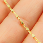 Load image into Gallery viewer, 0257601SA. 14K Solid Gold Cable and Cubes Chain
