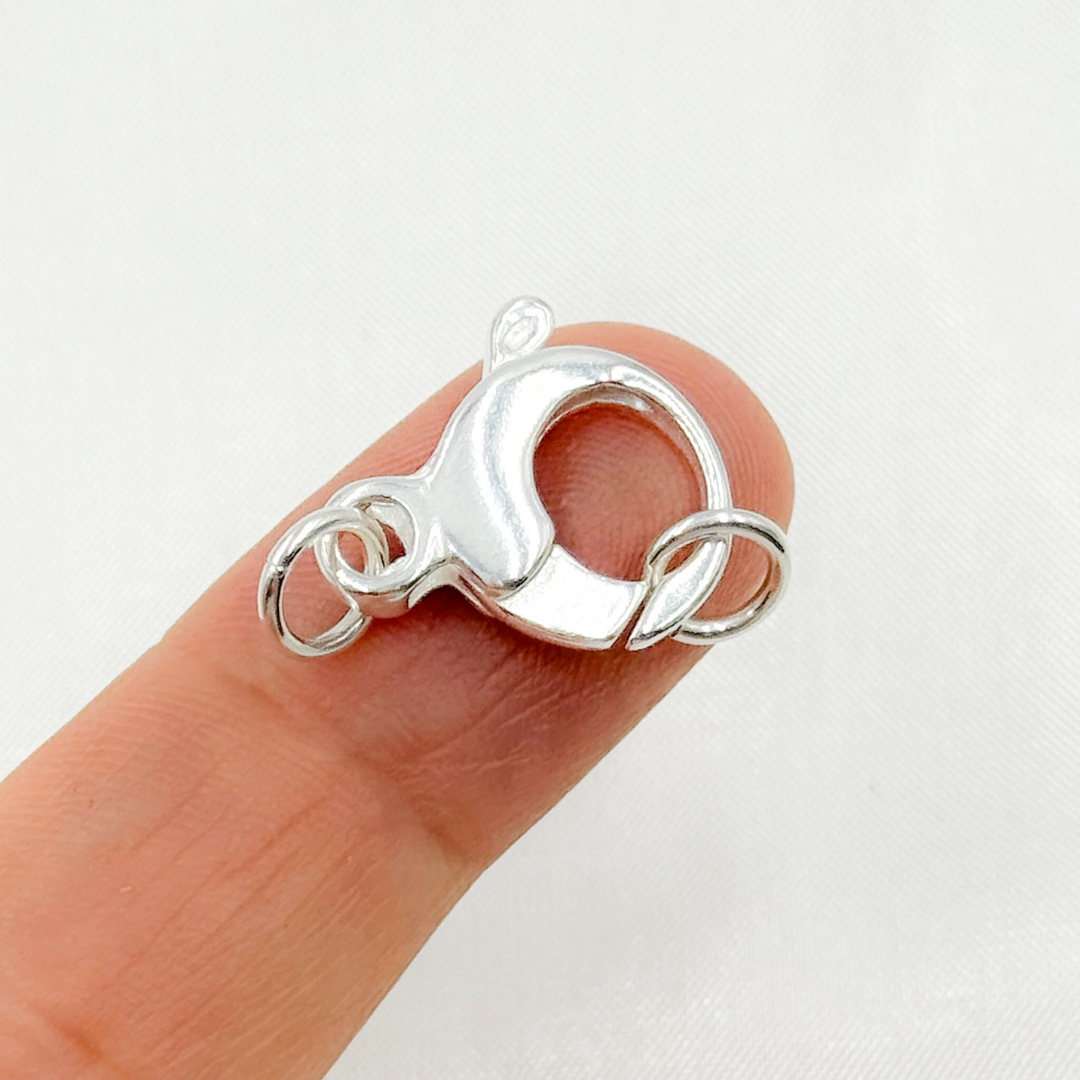 16mm Silver Round Clasp