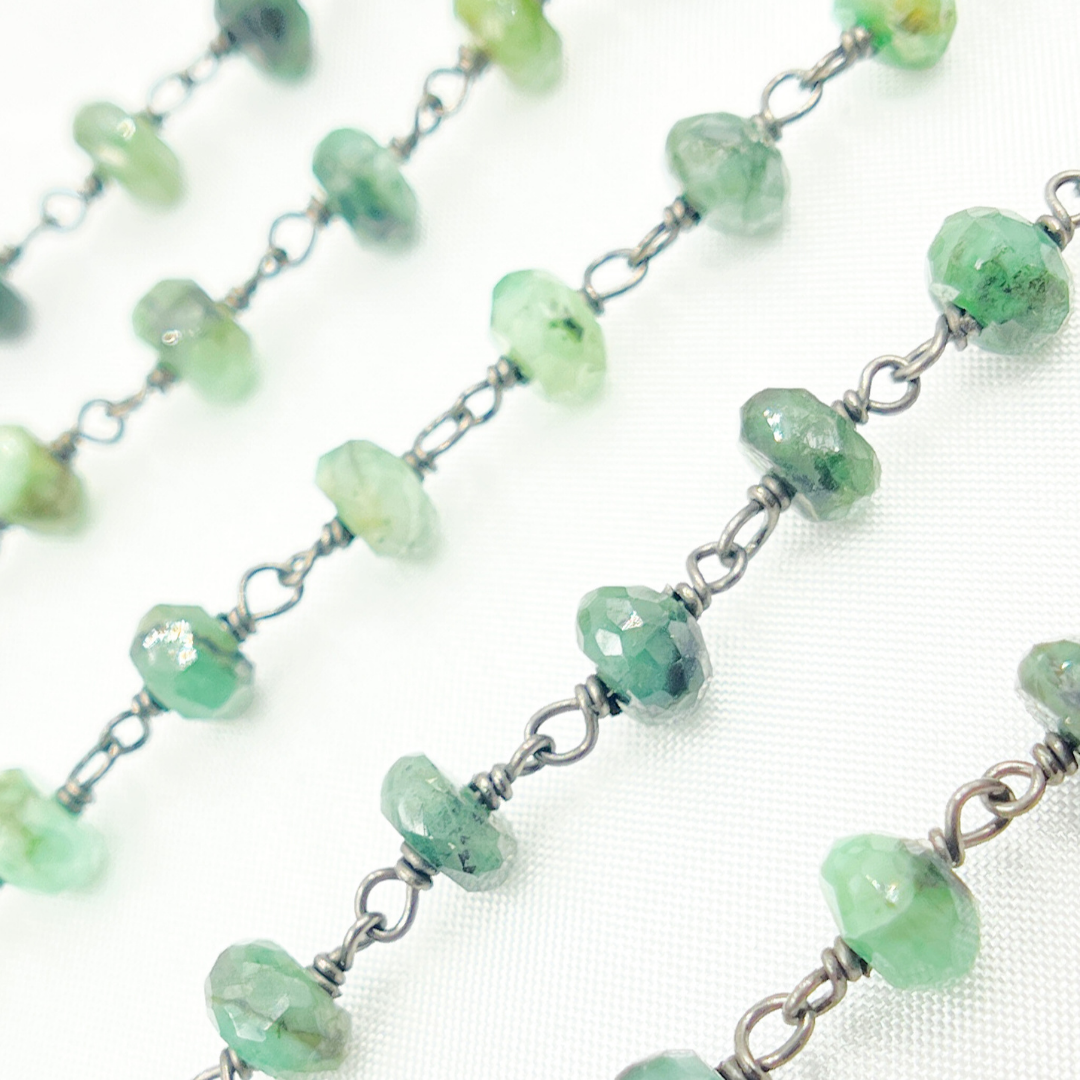 Emerald Oxidized Wire Chain.