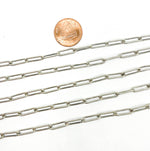 Load image into Gallery viewer, Oxidized 925 Sterling Silver Smooth Paperclip Chain. 4002OX
