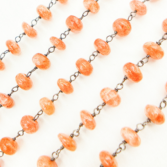 Sunstone Oxidized Wire Chain