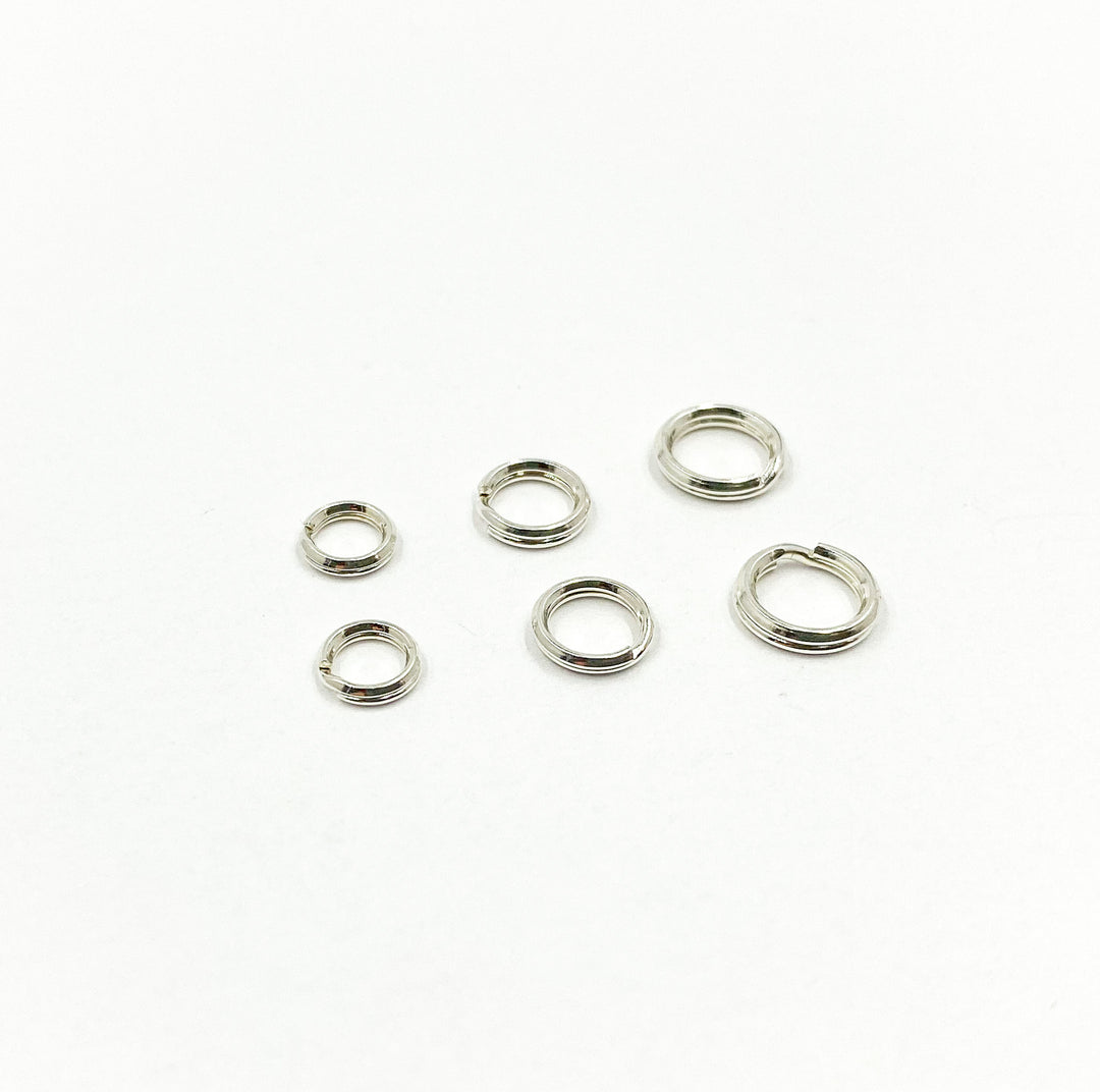 925 Sterling Silver Split Rings 5,6 & 7mm