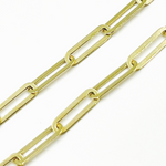 Load image into Gallery viewer, 14K19 Bracelet. 14K Solid Gold Flat Paperclip Bracelet
