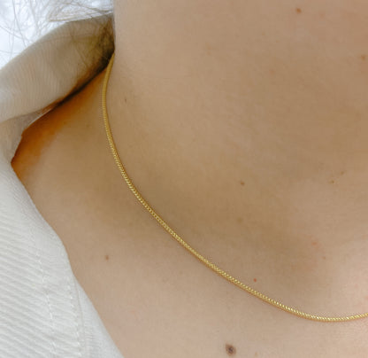 030FRFT. 14K Solid Gold Franco Chain