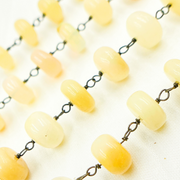 Ethiopian Opal Oxidized Wire Chain