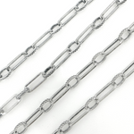 Load image into Gallery viewer, Oxidized 925 Sterling Silver Paperclip Chain. V169OX
