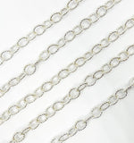 Load image into Gallery viewer, 925 Sterling Silver Twisted Marquise Shape Link Chain. 617SS
