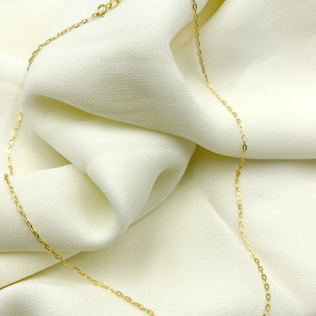 040FBFL5L913. 14K Solid Gold Cable Chain