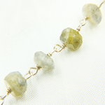 Load image into Gallery viewer, Labradorite 925 Sterling Silver Wire Chain. LAB103
