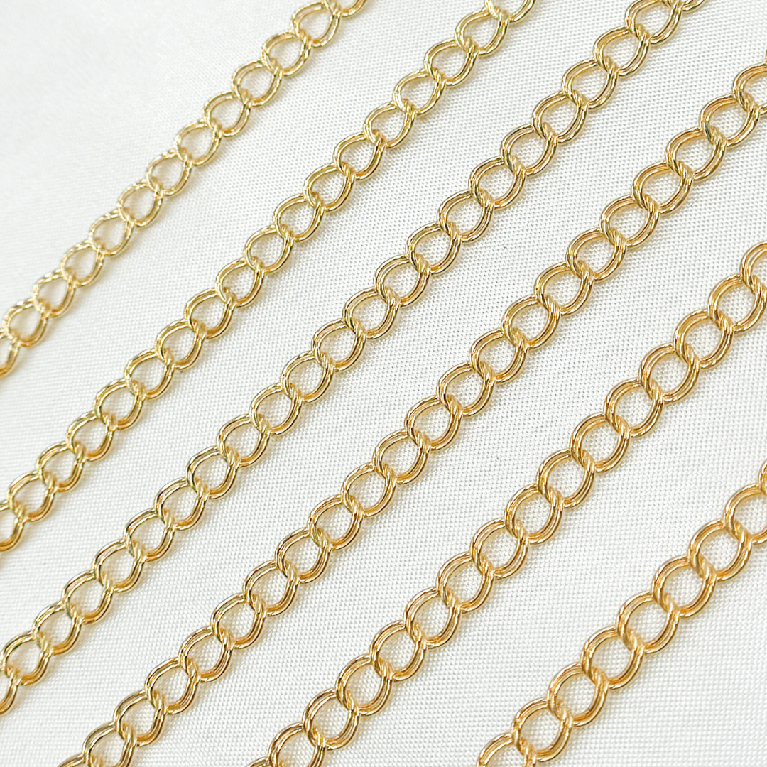 14k Gold Filled Double Curb Chain. 21PCGF