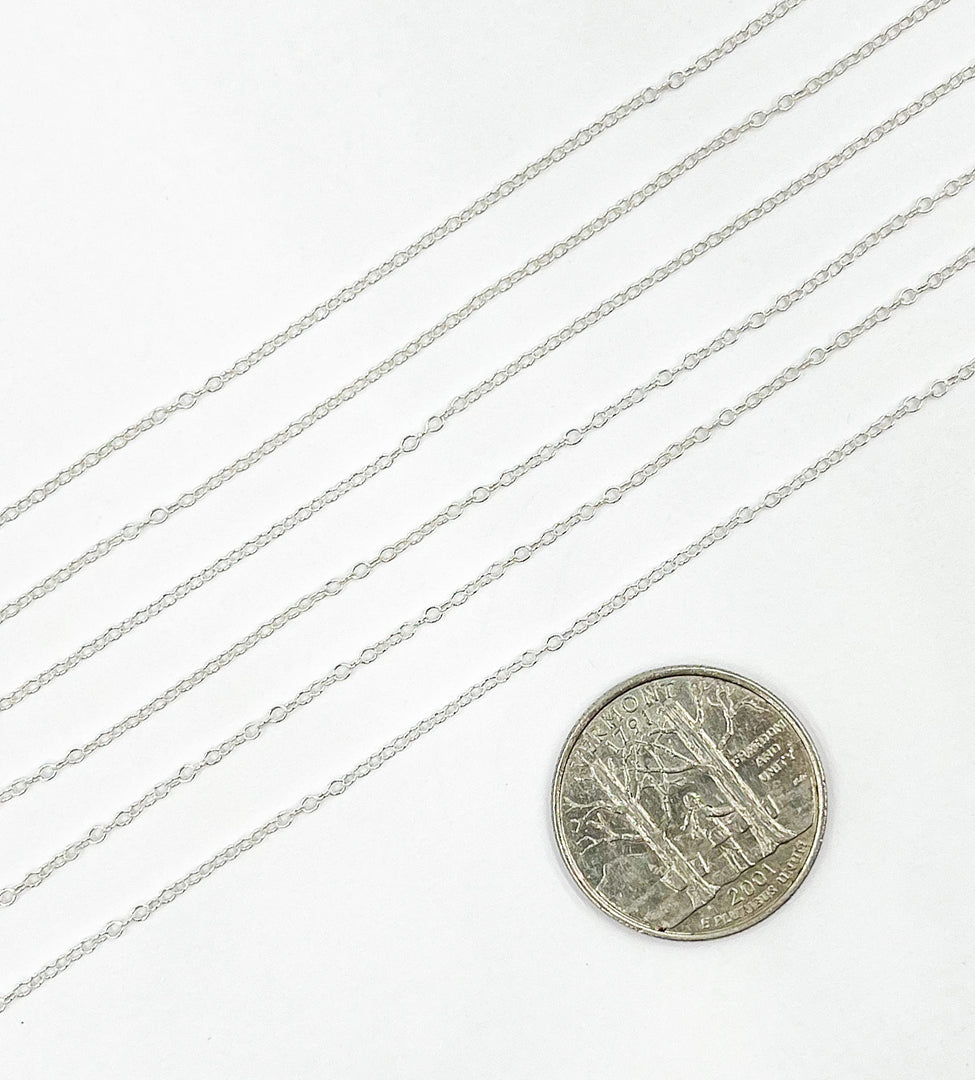 925 Sterling Silver Cable Link Chain. Y19SS