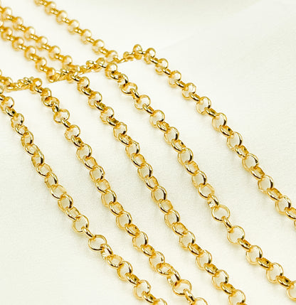564GF. 14K Gold Filled Rolo Link Chain