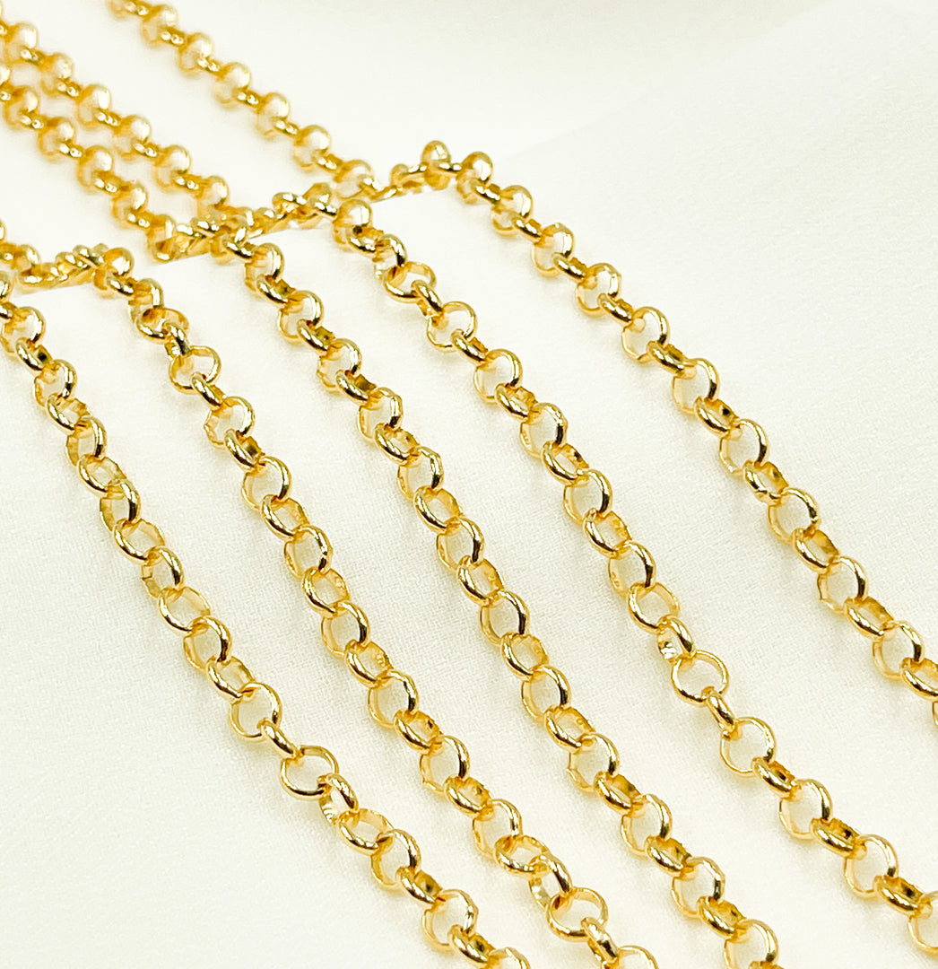 14K Gold Filled Rolo Link Chain. 564GF