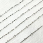 Load image into Gallery viewer, Oxidized 925 Sterling Silver Dapped Bar Chain. 568OX
