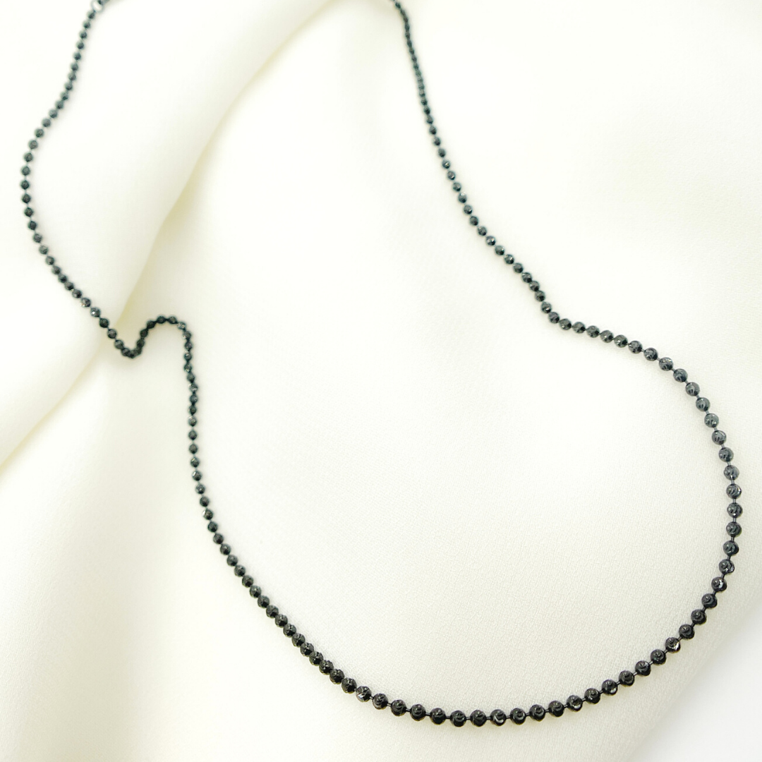 DCB200BR. Sterling Silver Black Rhodium Necklace