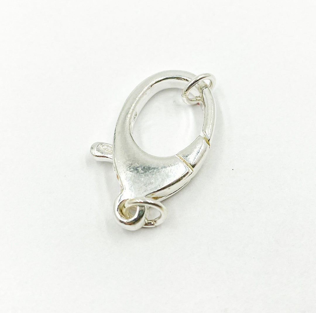 925 Sterling Silver Pear Clasp 25x15mm