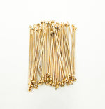 Load image into Gallery viewer, 14K Gold Filled Ball Headpin 24 Gauge 1, 1.5 &amp; 2 inch
