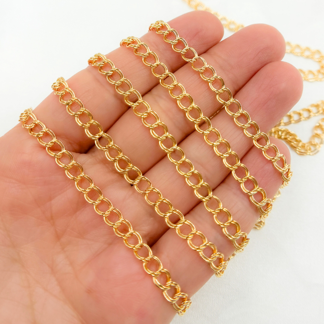 14k Gold Filled Double Curb Chain. 21PCGF