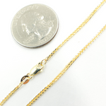 Load image into Gallery viewer, 030SP3T4G. 14K Solid Gold Wheat Chain
