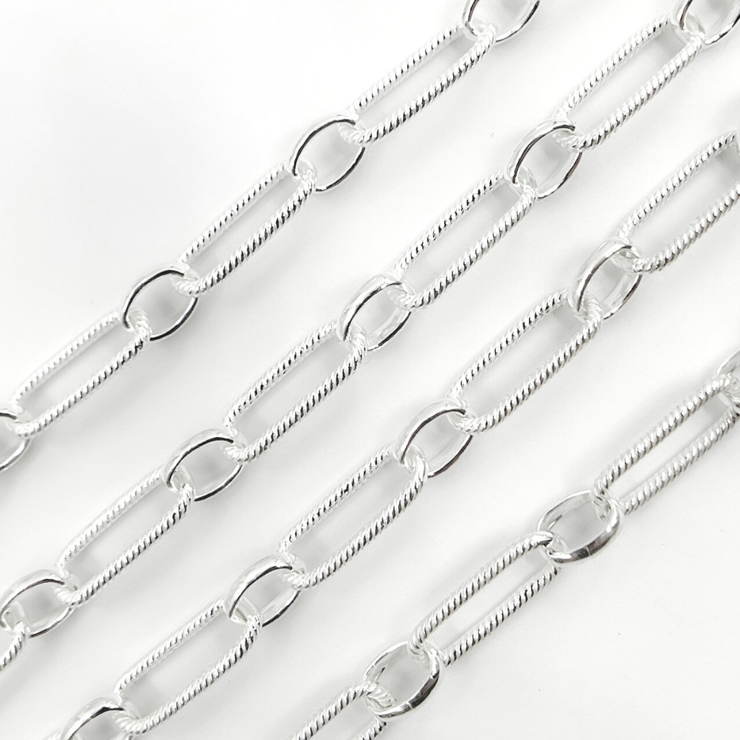 925 Sterling Silver Paperclip Chain