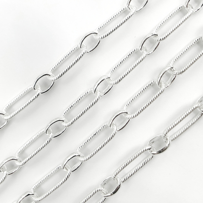 925 Sterling Silver Paperclip Chain