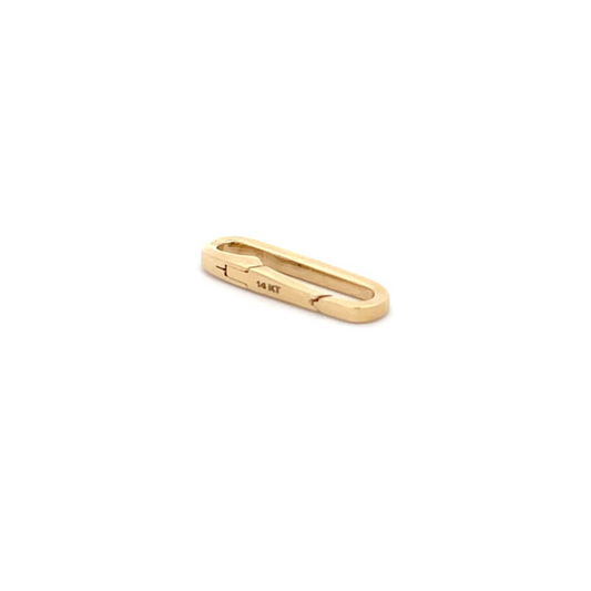 14K Solid Yellow Gold Oval Clasp