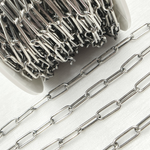 Load image into Gallery viewer, Oxidized 925 Sterling Silver Paperclip Chain. V6OX
