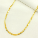 Load image into Gallery viewer, 100R04GGA3. 14K Solid Yellow Gold Flat Curb Link Necklace
