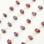 Load image into Gallery viewer, Coated Garnet Wire Chain. GAR20
