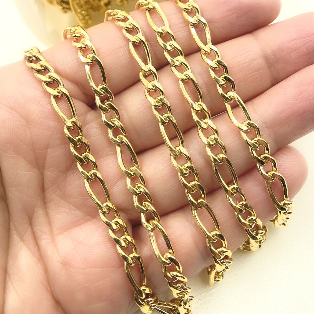 14k Gold Filled Figaro Chain. 5031CHRGF