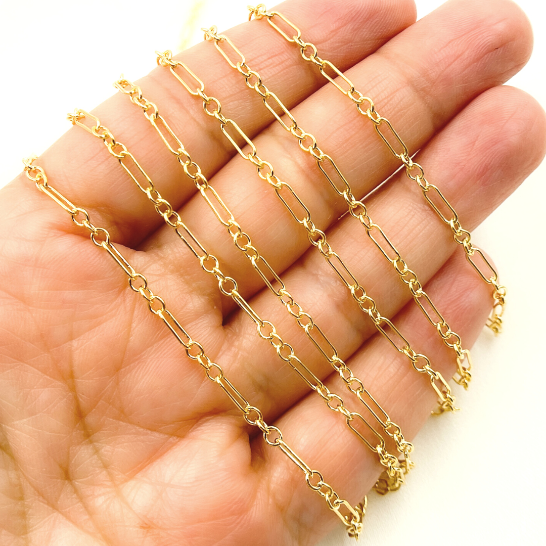 14K Gold Filled 1 Long & 3 Short Link Chain