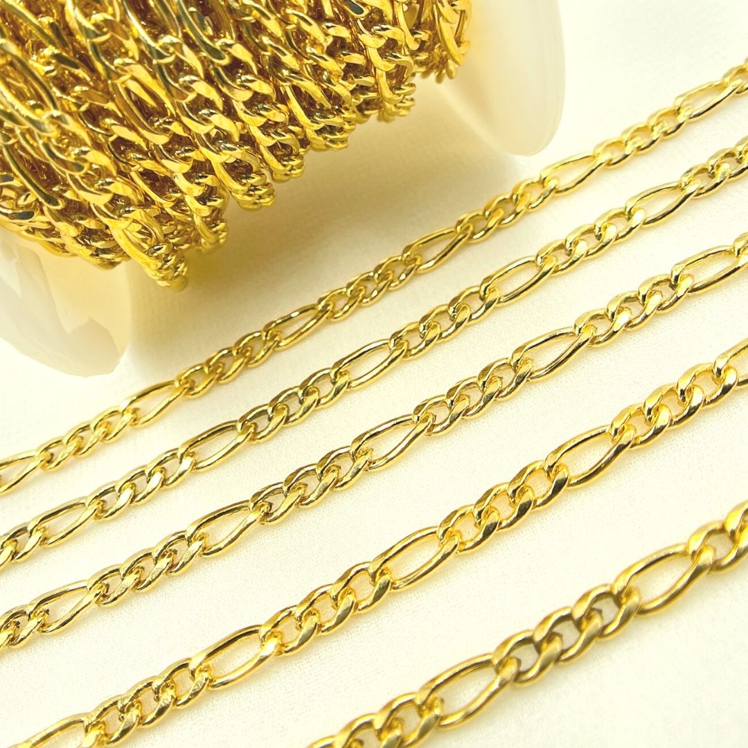 14k Gold Filled Figaro Chain. 5031CHRGF