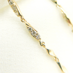 Load image into Gallery viewer, 14K Solid Gold and Diamonds Threader Earrings.