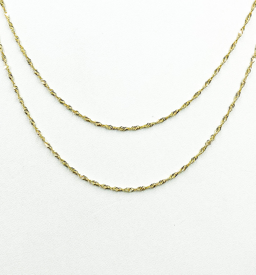 024G2SLM. 14K Solid Gold Rope Chain