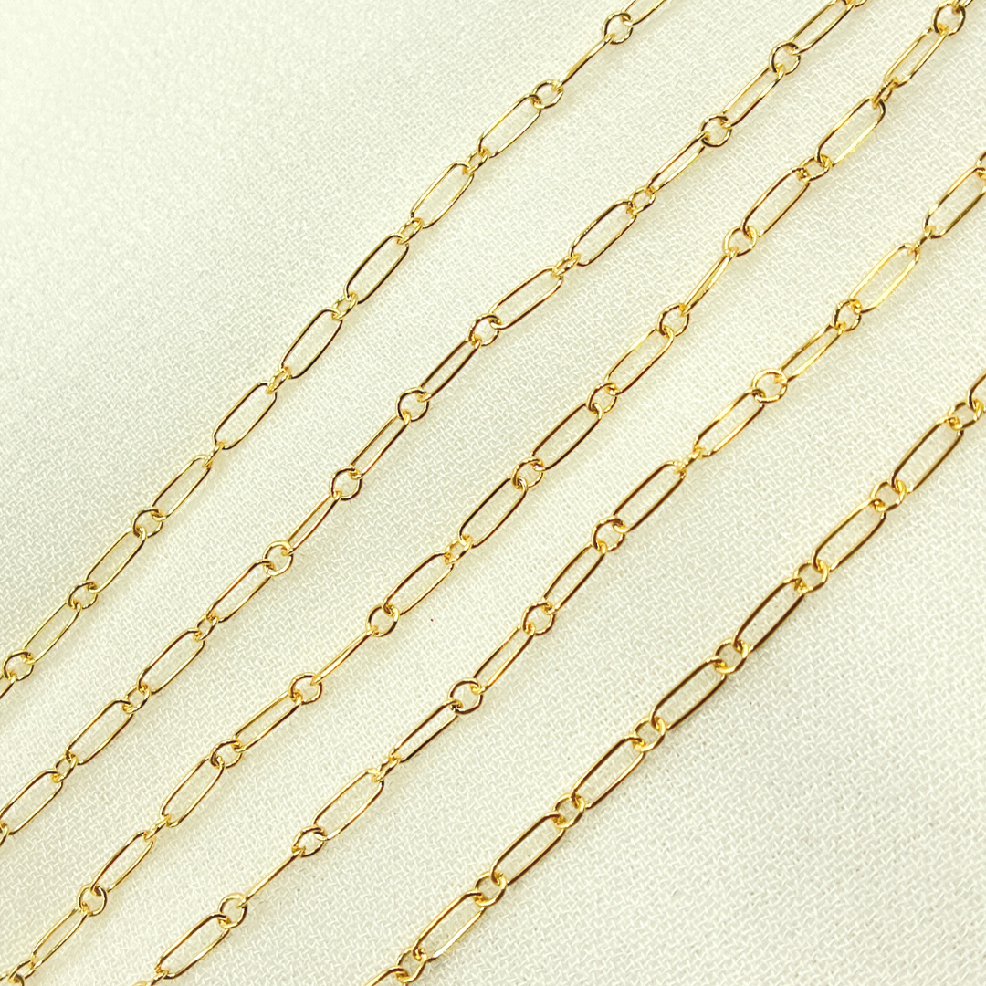 14K Yellow Gold Filled Smooth Cable Link Chain