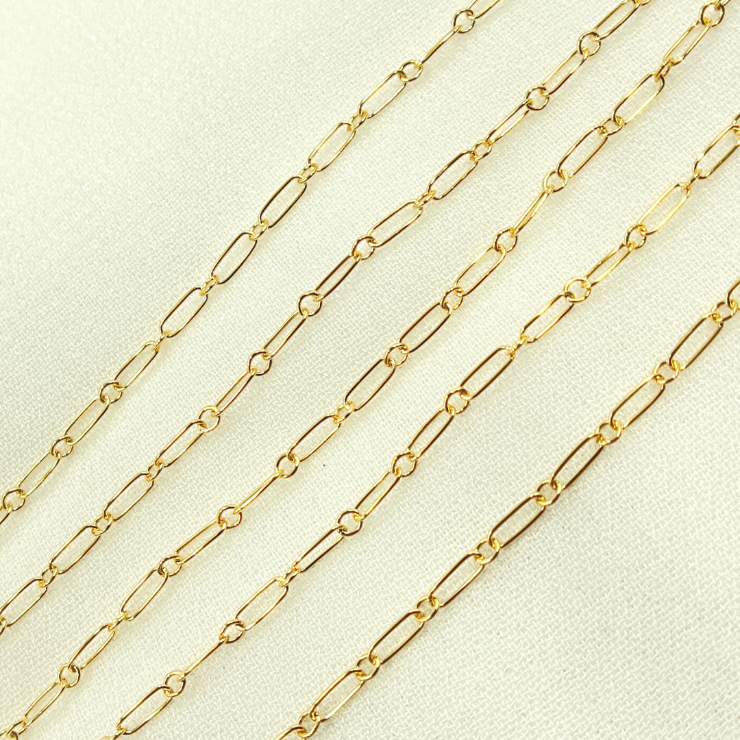 141GF. 14K Yellow Gold Filled Smooth Cable Link Chain.