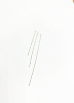 Load image into Gallery viewer, 925 Sterling Silver Flat Headpin 24 Gauge 1, 1.5, 2 &amp; 3 inch. HPSS24
