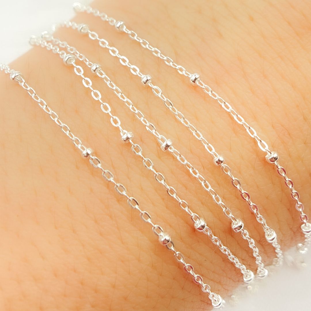 Sterling Silver Satellite Chain