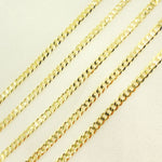 Load image into Gallery viewer, 14K Solid Gold Flat Cuban Links Chain. 060R13FG1T2A9L001byFt
