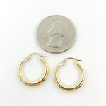 Load image into Gallery viewer, 14K Solid Gold Chunky Textured Hoop