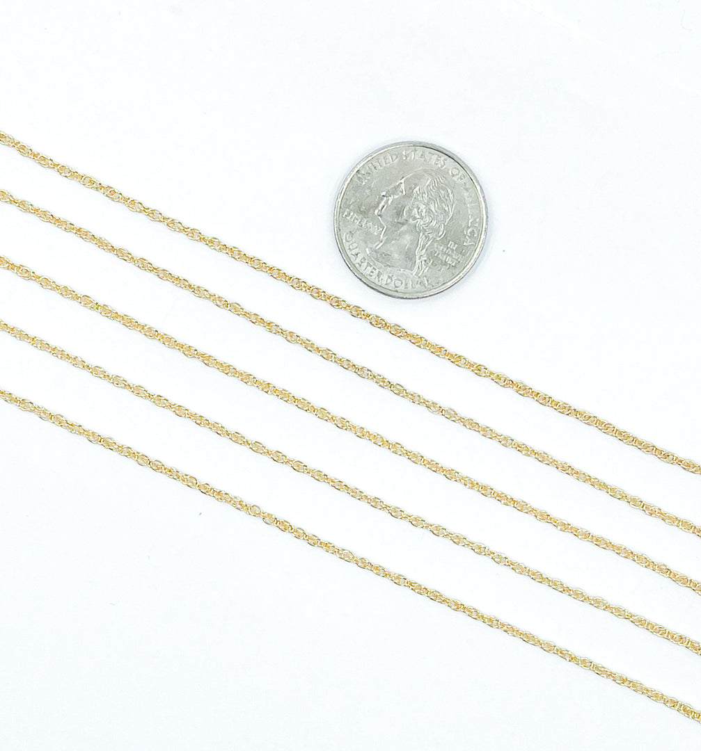 013RGF. 14K Gold Filled Rope Chain.