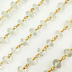 Load image into Gallery viewer, Crystal Rondel Gold Plated Wire Chain.