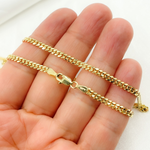 Load image into Gallery viewer, 080R04GGT2A9L001. 14k Solid Yellow Gold Flat Curb Chain
