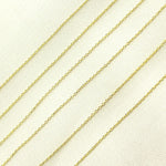 Load image into Gallery viewer, 14K Solid Gold Cable Link Chain. 020R01LGbyFt
