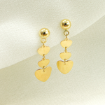 Load image into Gallery viewer, 14K Solid Gold Dangle Earring