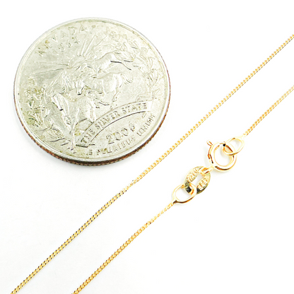 14K Solid Gold Cable Chain