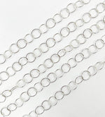 Load image into Gallery viewer, 925 Sterling Silver Smooth Round 6mm Link Chain. 886SS
