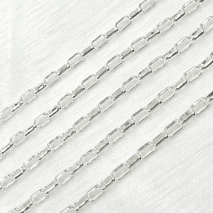 925 Sterling Silver Smooth Box Chain