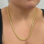 Load image into Gallery viewer, 100FRFDT. 14k Solid Yellow Gold Wheat Chain
